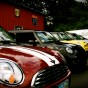 mini coopers in a row